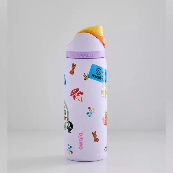 Owala STAMPS Water Bottle - Lavender kids Fun Prints urban outfitters viral - Picture 2 of 2